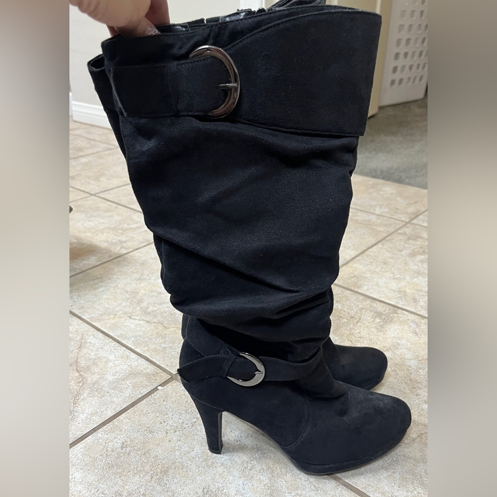 Black Suede Women's Boots